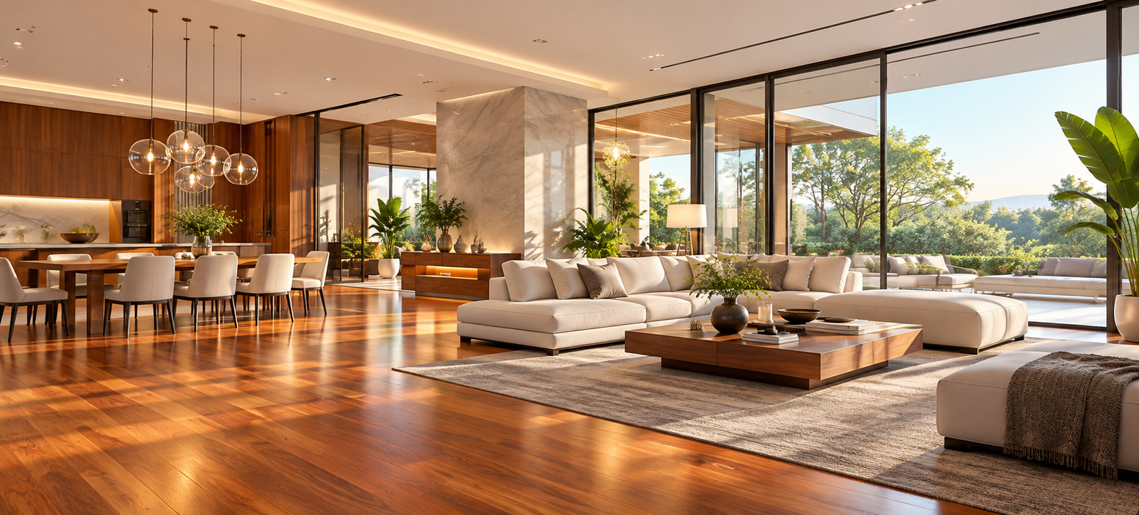 Home ultra modern indoor outdoor living space